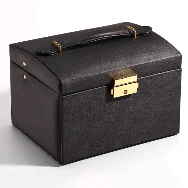 3 Layer Leather Jewelry Organizer