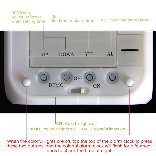 Digital Glowing Alarm Clock