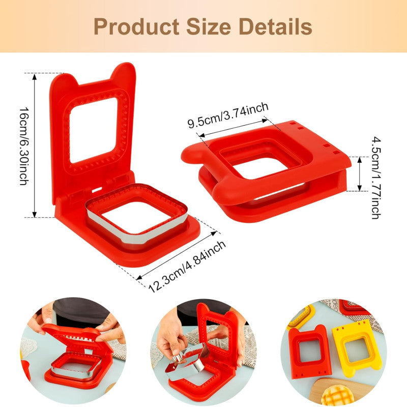Cute Sandwich Bread Cutter & Sealer – Square Shape