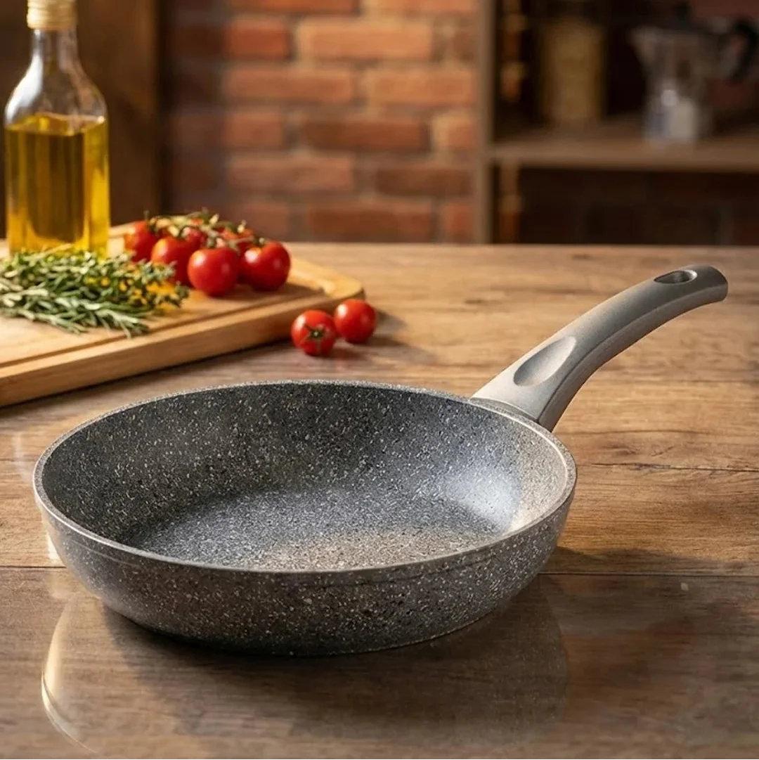 O.M.S Premium Granite Non-Stick Fry Pan - Grey