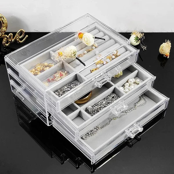 Multilayer Plush Jewelry Organizer