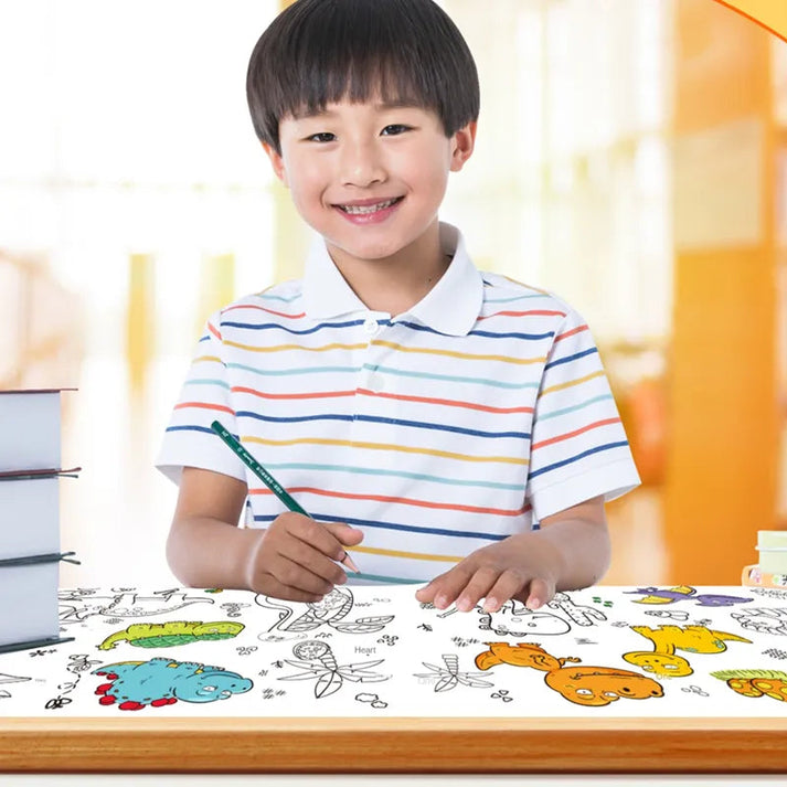 Children Coloring Drawing Roll Sticker (59 Inch Length)