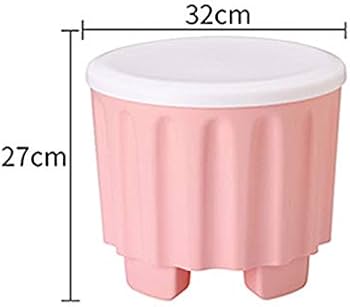 Storage Stool Plastic Large Capacity Stackable Storage Box Footstool Seat
