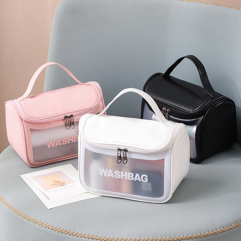 transparent waterproof travel toiletry bag