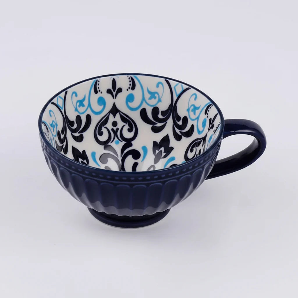 Danny Home Blue Flower 400ml Porcelain Mug