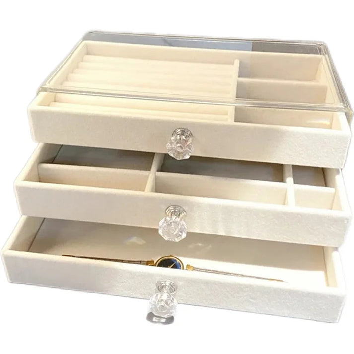 Multilayer Plush Jewelry Organizer