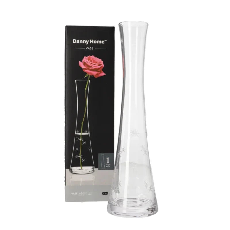 Elegant Glass Decorative Vase – 7.8cm | Stylish Flower Vase