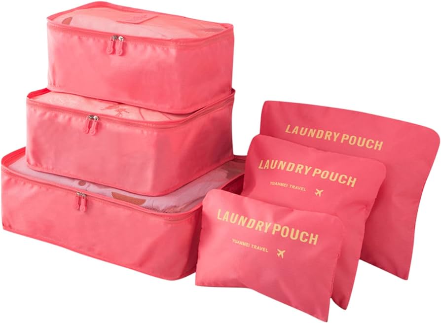 6pcs Travel Luggage Packing Cubes