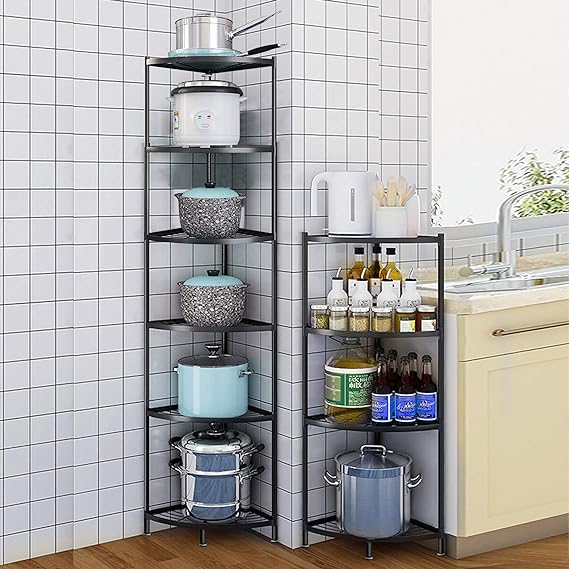 Kitchen Corner Shelf Rack