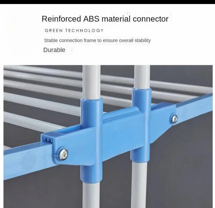 Multifunctional Portable Drying Rack and Clothes Hanger Stand