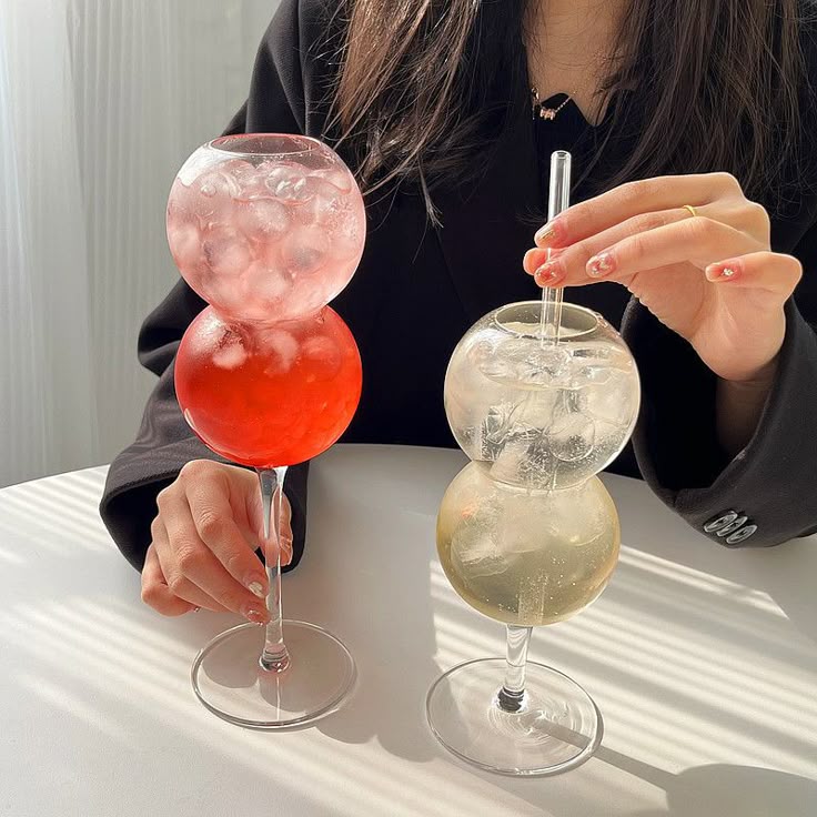 Bubble Ball Tall Glass Cocktail Glass