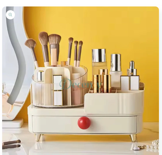 Multipurpose Rotating Makeup Organizers With Adjustable Designs Layers For Efficient Storage Of Beauty Products