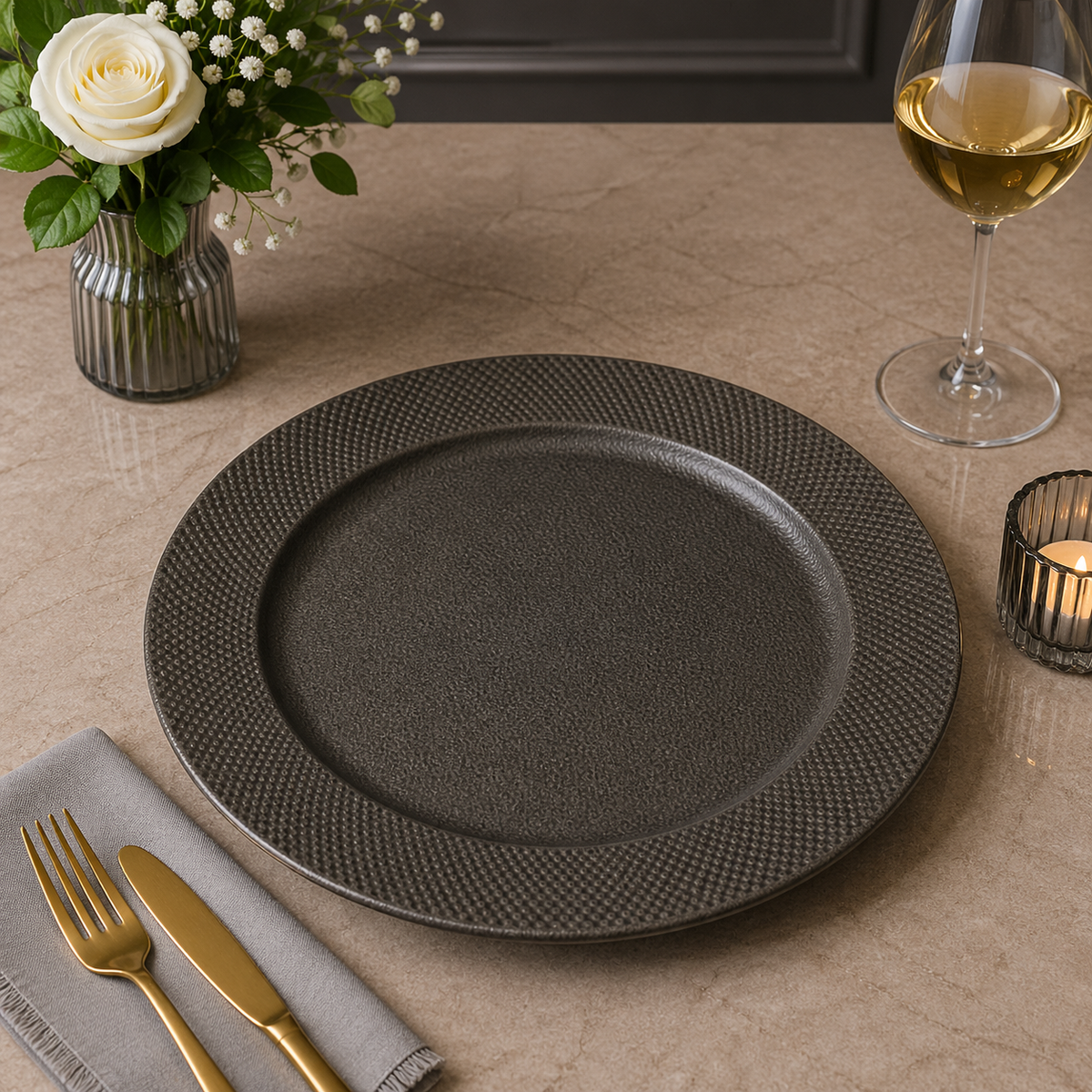 Brilliant Elegant 10.25-Inch Round Plate