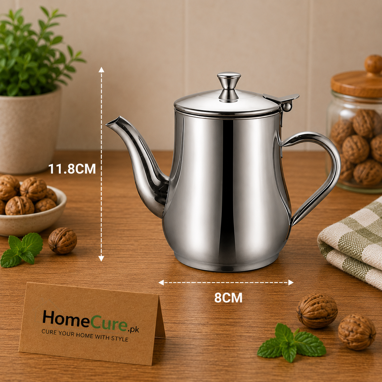 Stainless Steel Oil Filter Pot with Fine Mesh Strainer & Lid | Kitchen Oil Storage Container