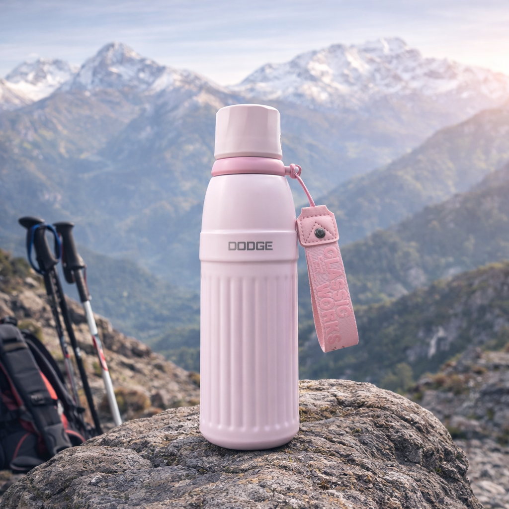 Dodge 600ml Travel Thermos | Light Pink