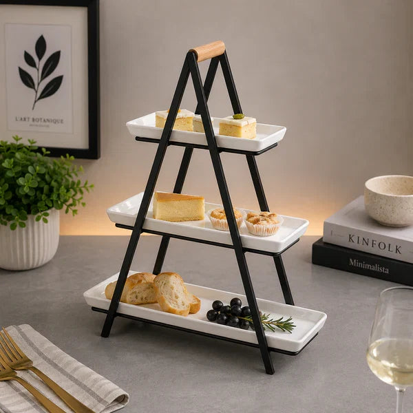 Danny Home 3 Tier Serving Stand & Platter