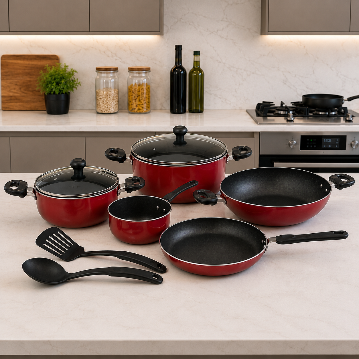 Prestige Value Cooking Set (9pcs Set)