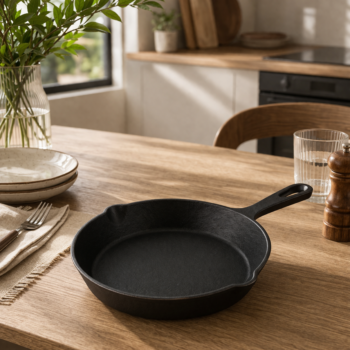 Danny Home Cast Iron Skillet 10 inch