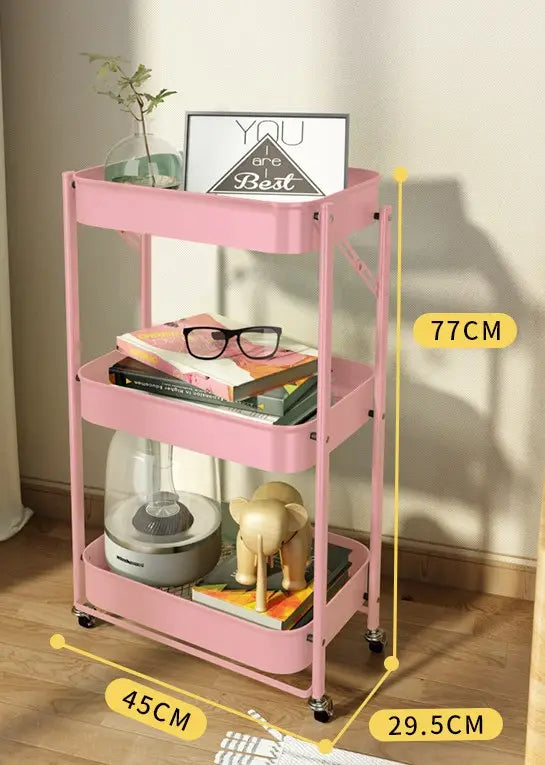 3-Tier Kitchen Storage Trolley Rack