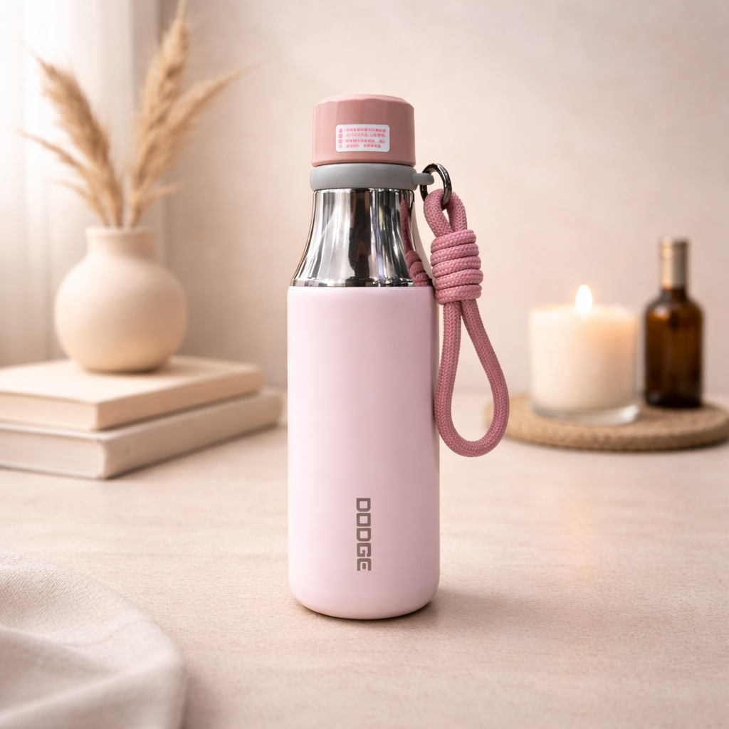 Dodge 540ml Premium Water Bottle | Blush Pink