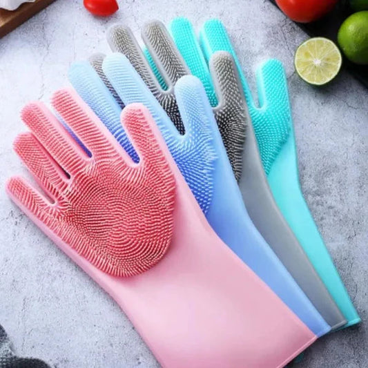 Silicone Dish Washing Hand Gloves