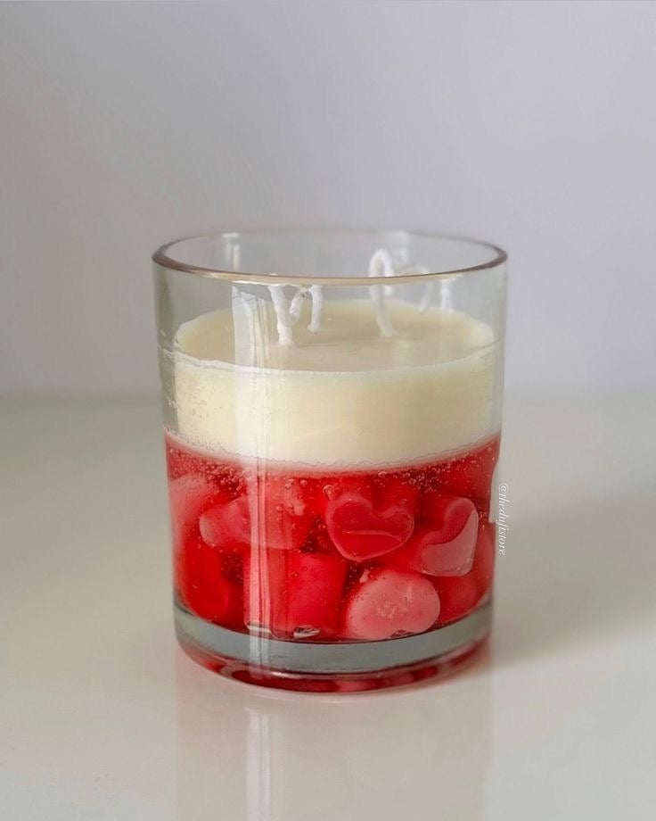 Layered Heart Candle