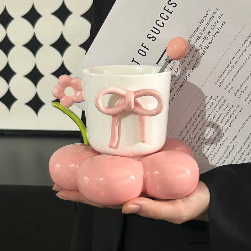 Creative Bow Ceramic Mug
