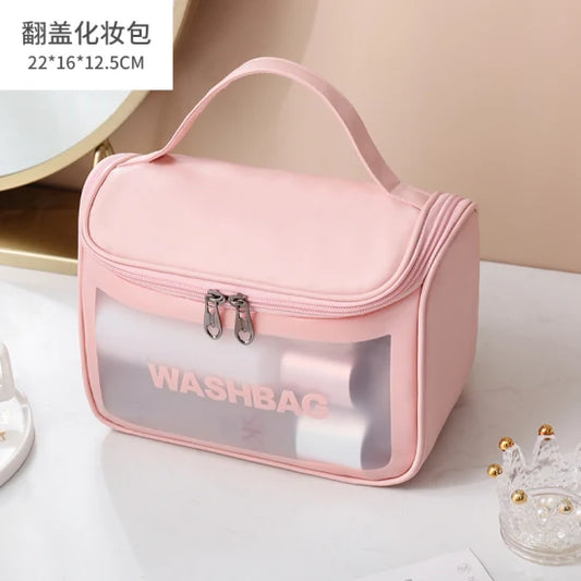 transparent waterproof travel toiletry bag
