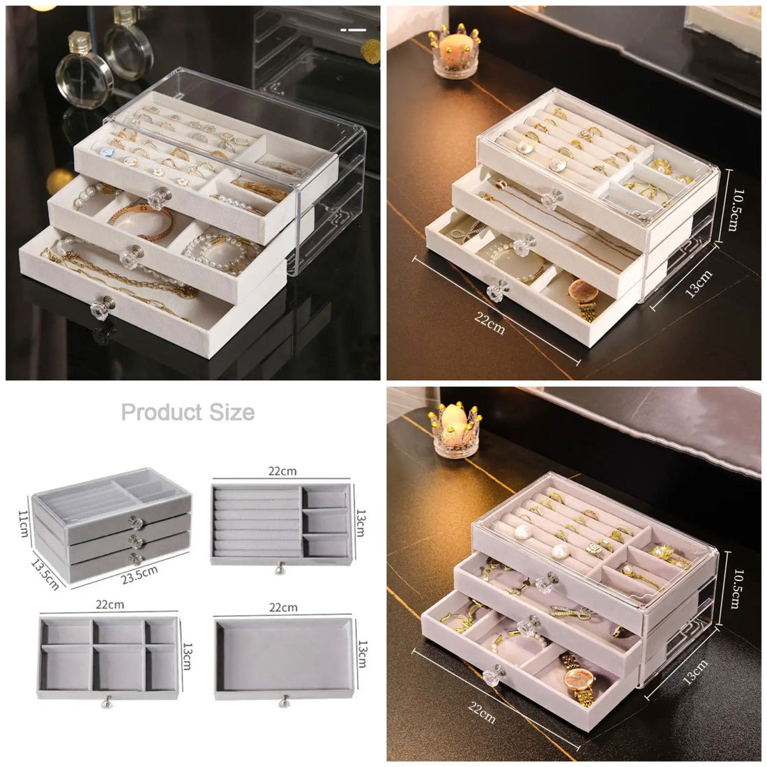 Multilayer Plush Jewelry Organizer