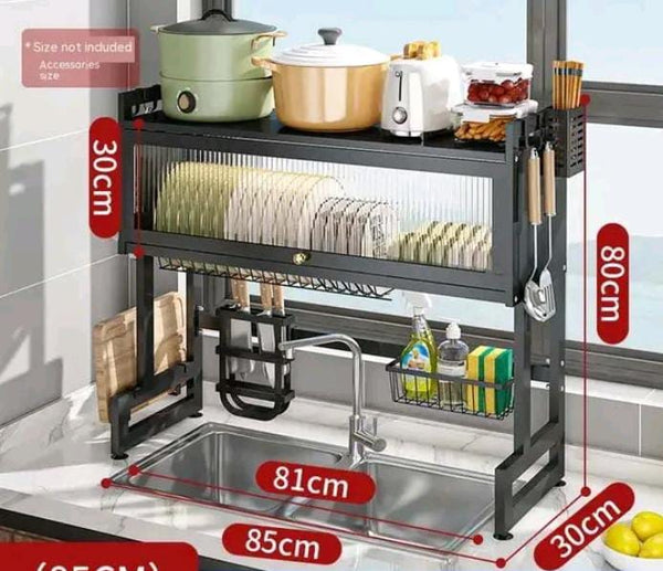 MULTIFUNCTION EXPANDABLE OVER SINK RACK