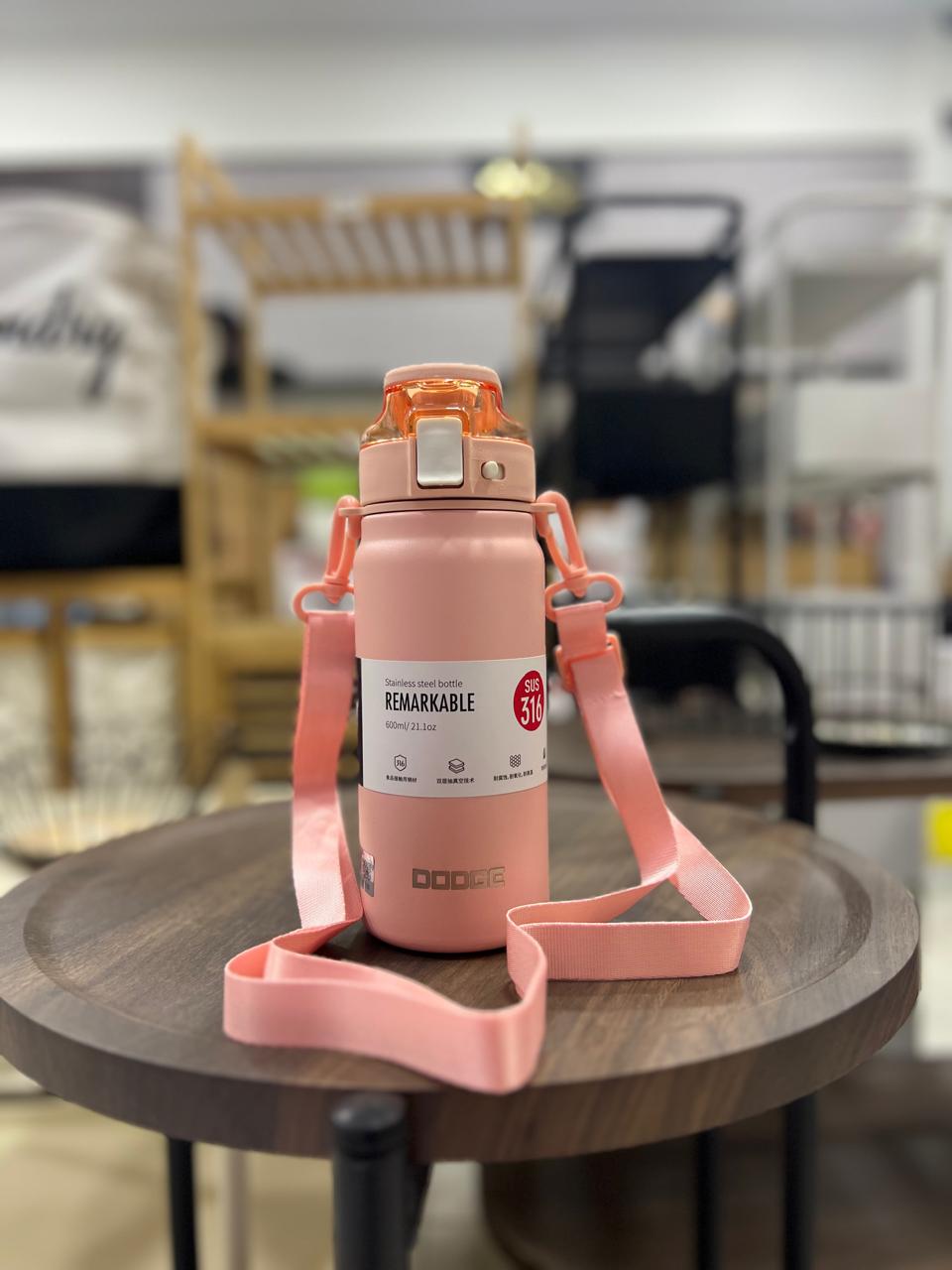 Dodge 600ml Extraordinary Sports Thermos Cup | Pink