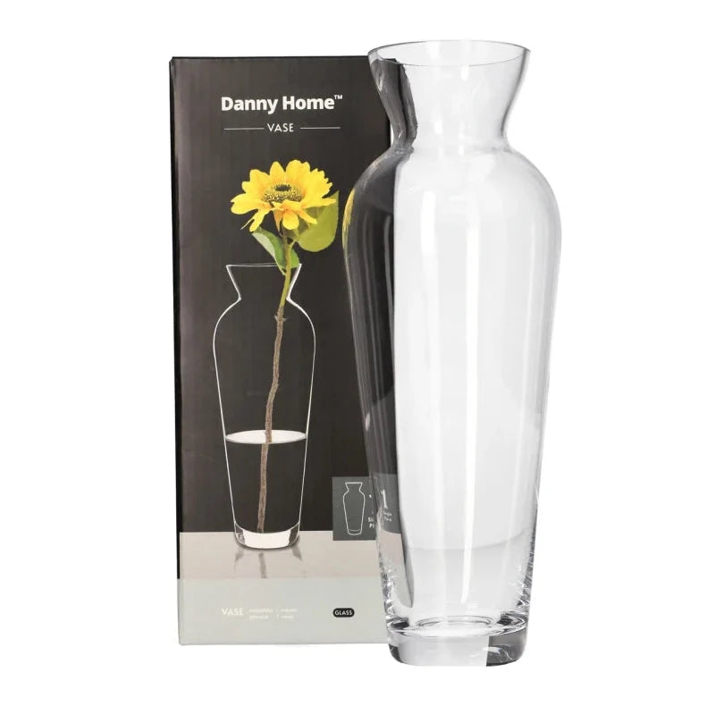 Elegant Glass Decorative Vase – 9.2cm | Stylish Flower Vase