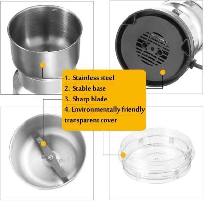 Household Electric High Quality Stainless Steel Grinder (4 Blades)