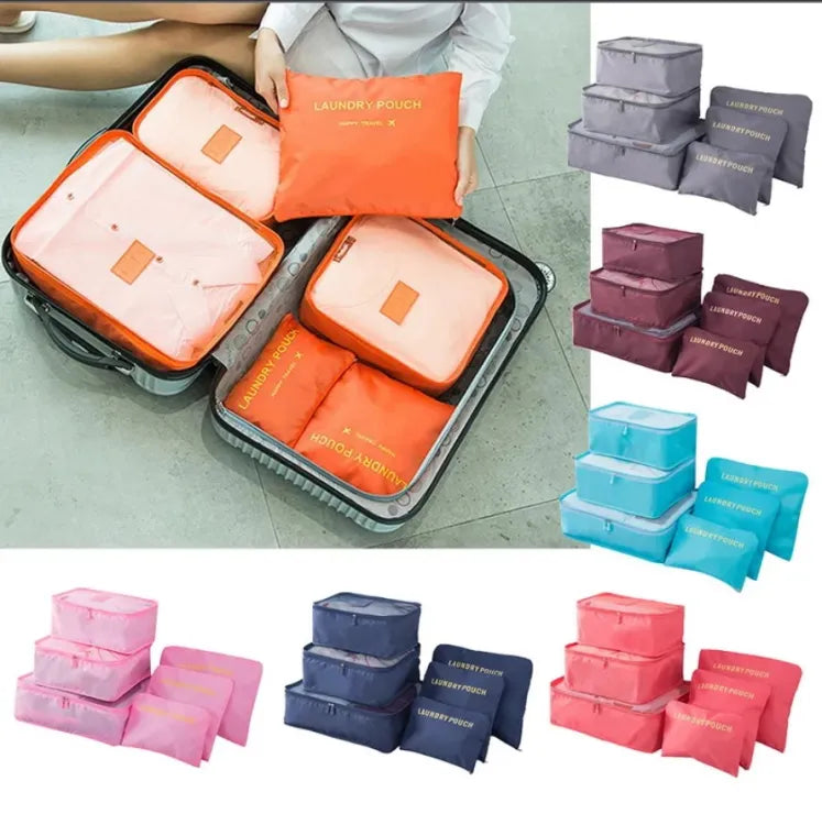 6pcs Travel Luggage Packing Cubes