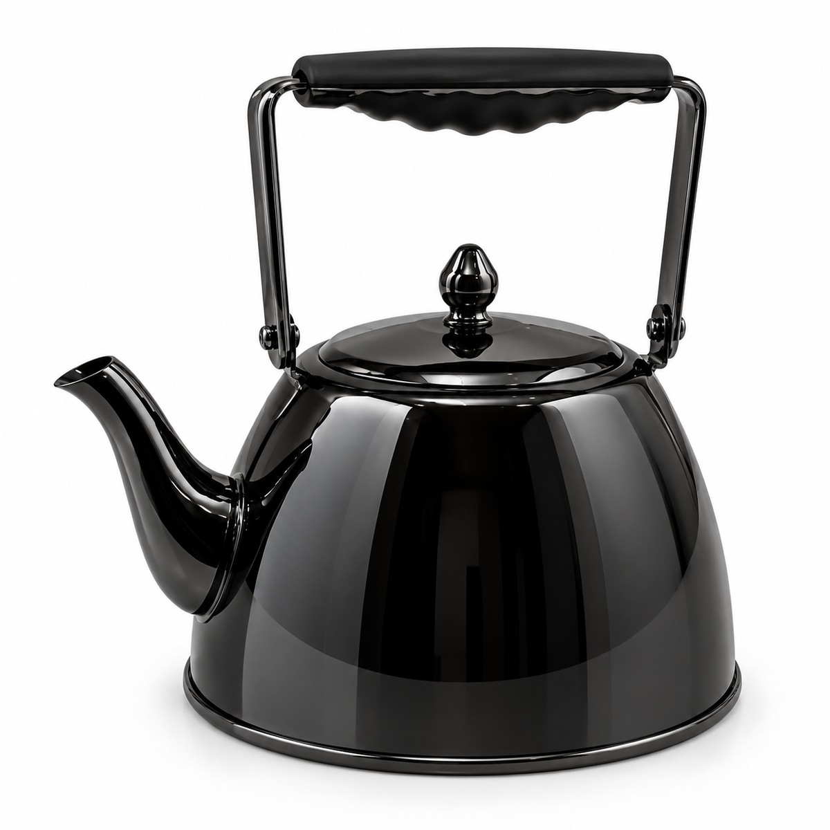 Noir Stainless Steel Kettle – 2.0L | Polished Black