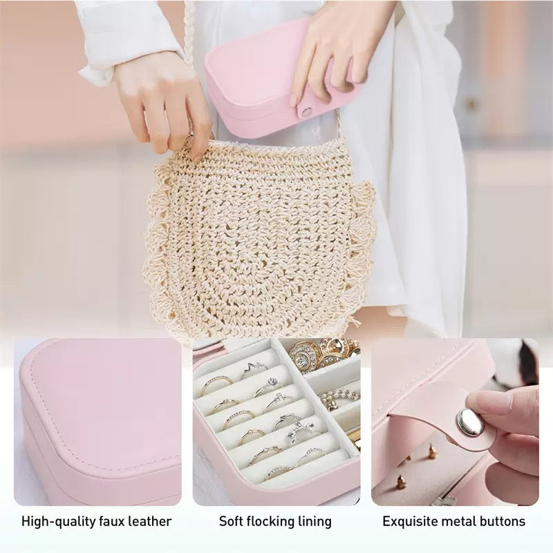 Mini Leather Jewellery Organizer Box