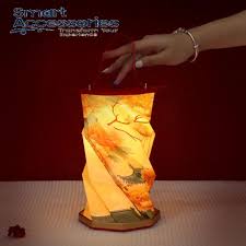 portable Folding Wooden Table Lamp