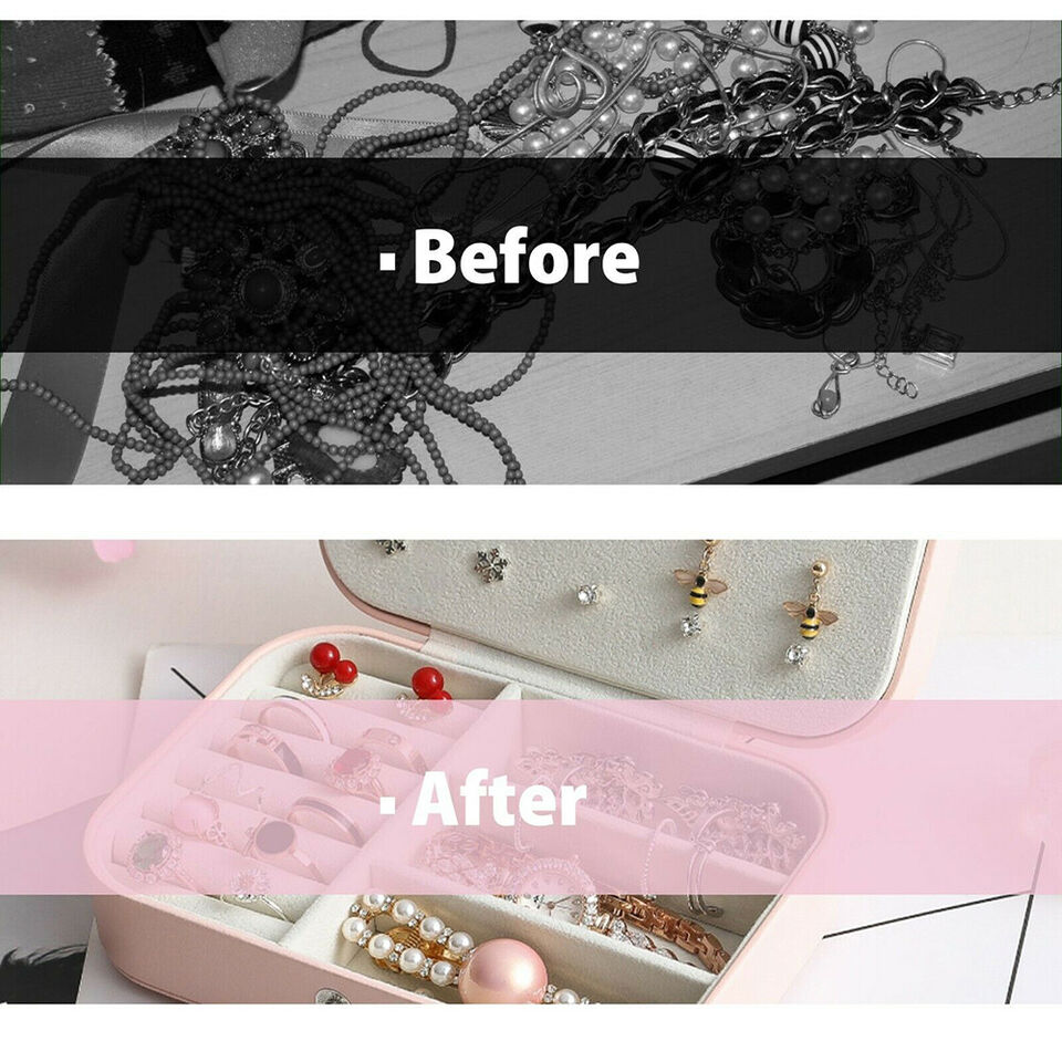 Mini Leather Jewellery Organizer Box