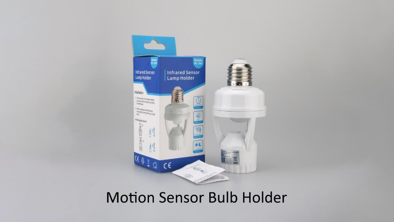 Motion Sensor LED Lamp Bulb Holder