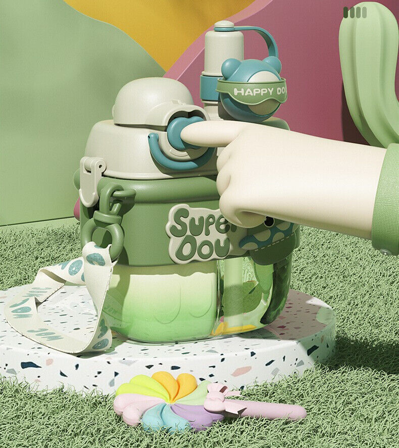 Kids Water Bottle Dual Compartment