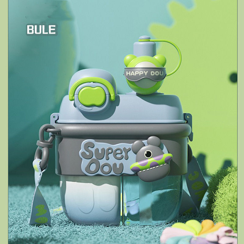 Kids Water Bottle Dual Compartment