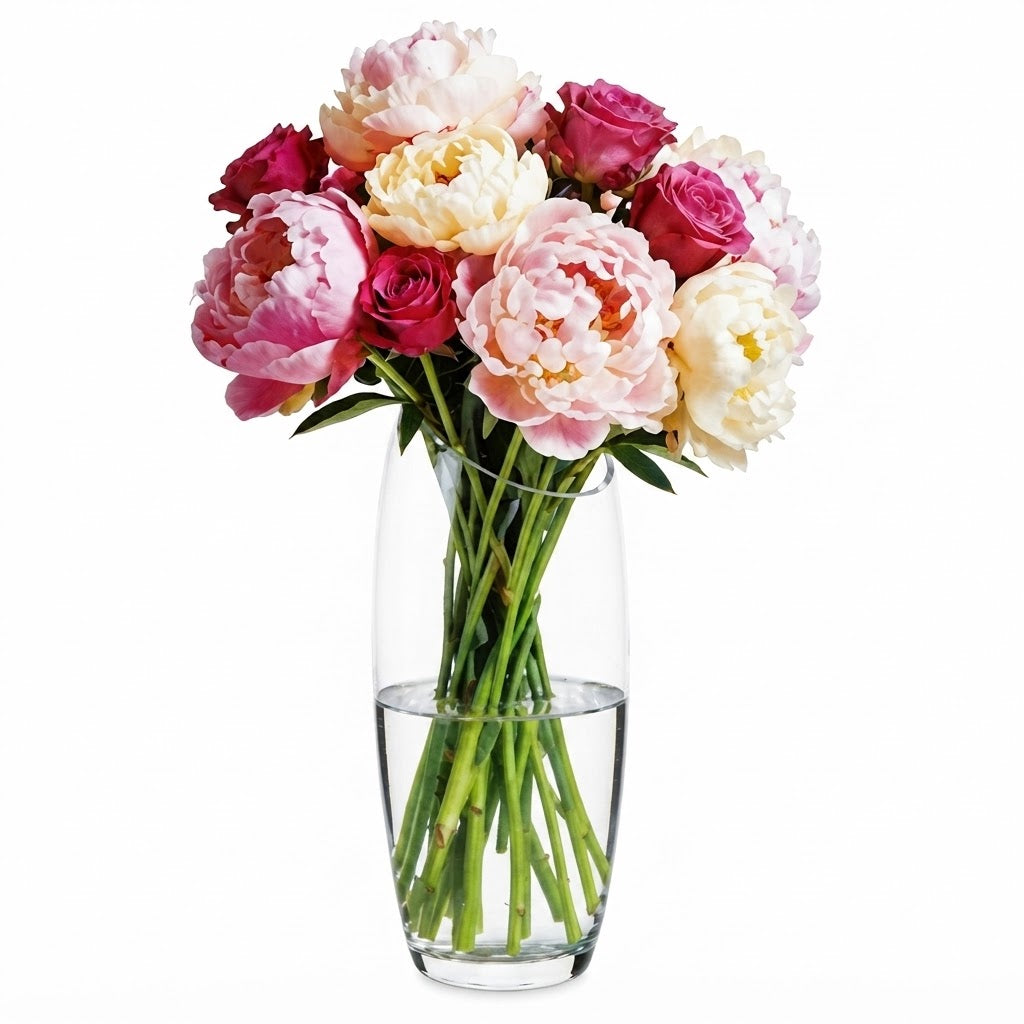 Elegant Glass Decorative Vase – 2090ml | Stylish Flower Vase