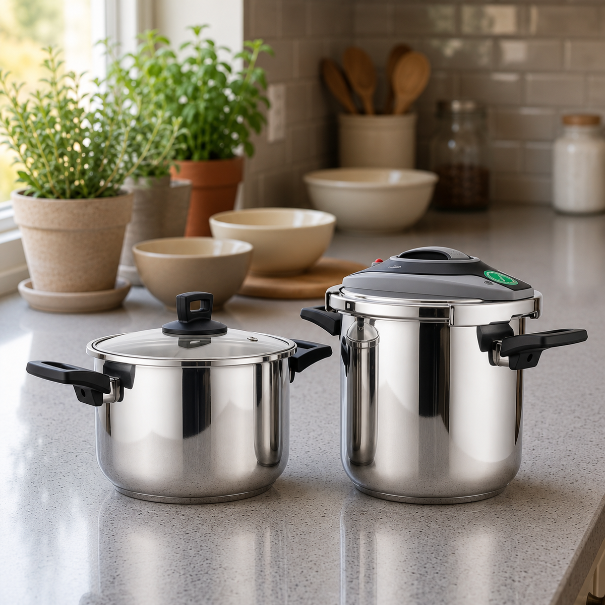 Non-Stick Steel Cooker Set (6L & 8L)