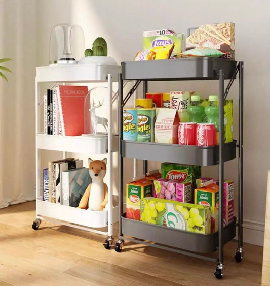 3-Tier Kitchen Storage Trolley Rack