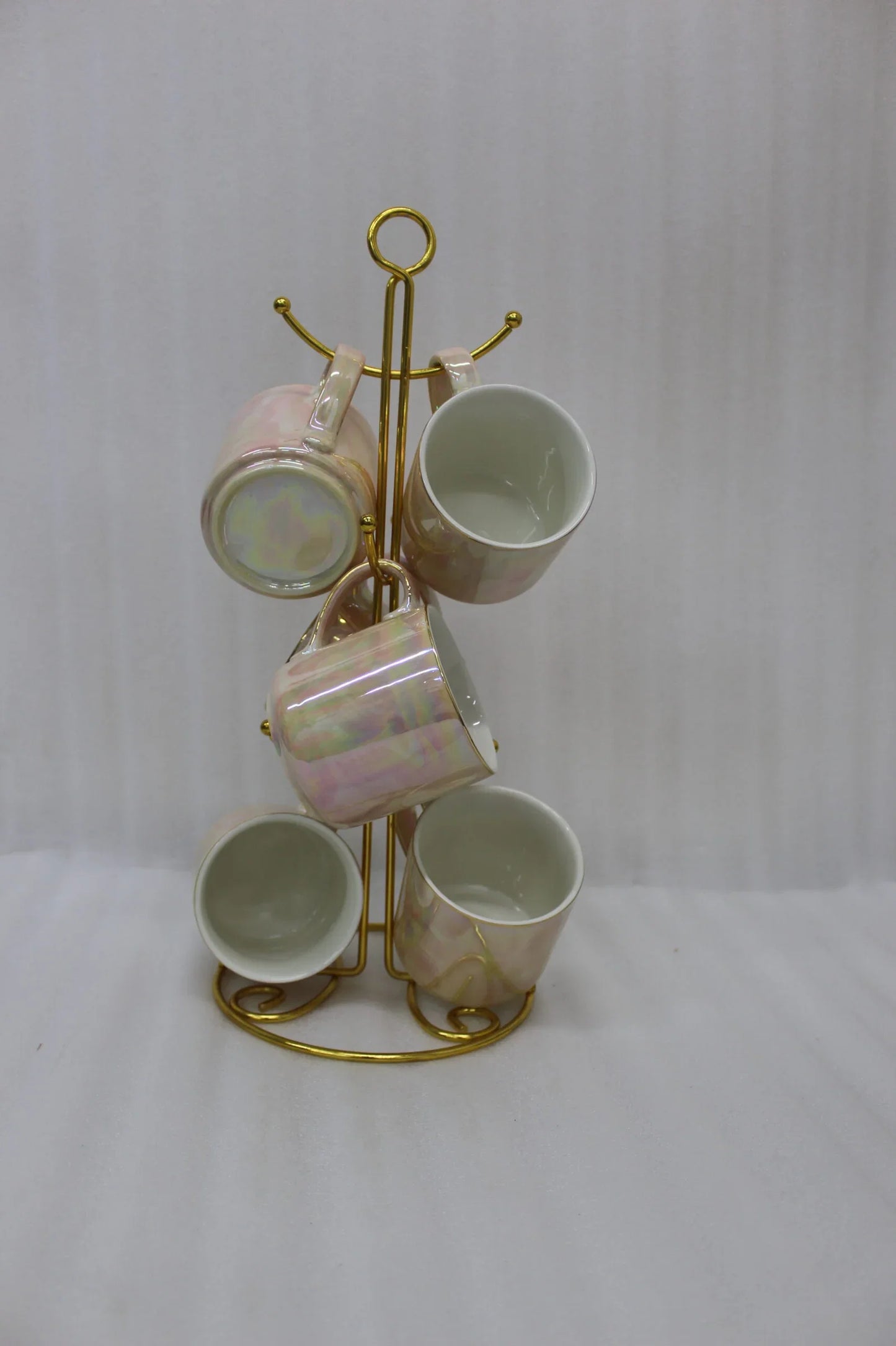 Ceramic Mug Set with Stand