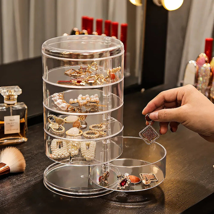 Acrylic Rotatable Jewelery Organizer