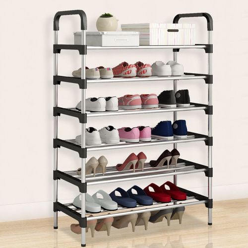6 Layer Stainless Steel Layer Shoe Rack
