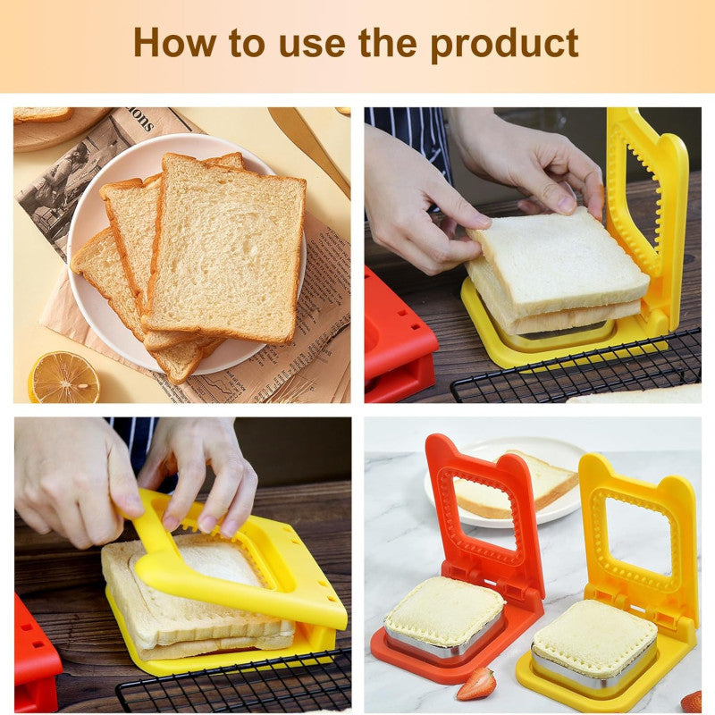 Cute Sandwich Bread Cutter & Sealer – Square Shape