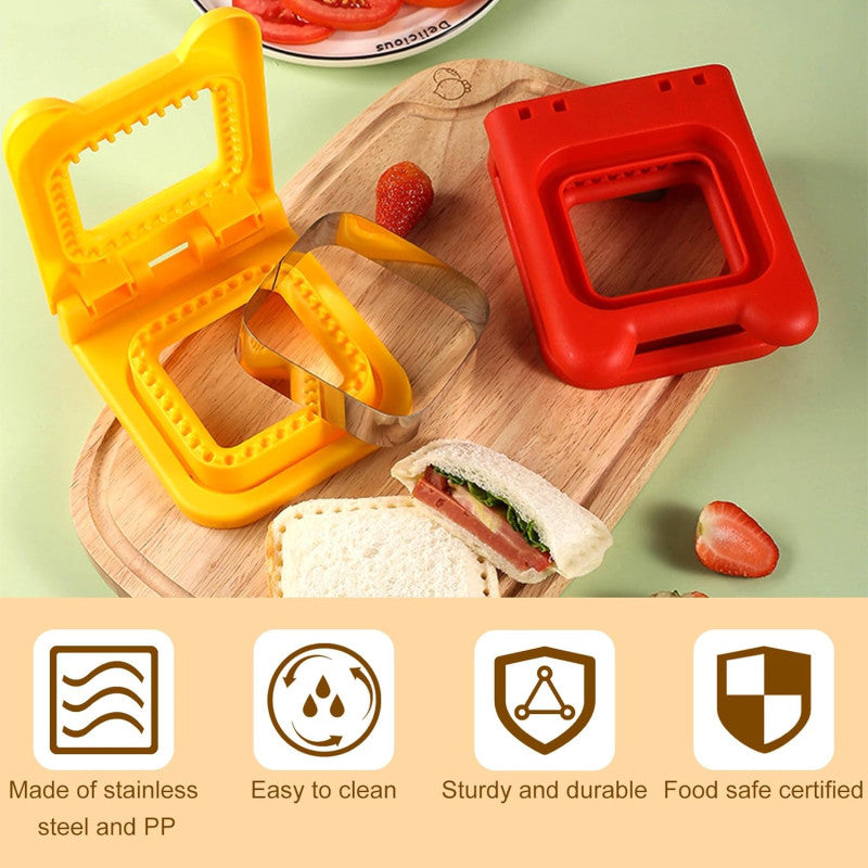 Cute Sandwich Bread Cutter & Sealer – Square Shape