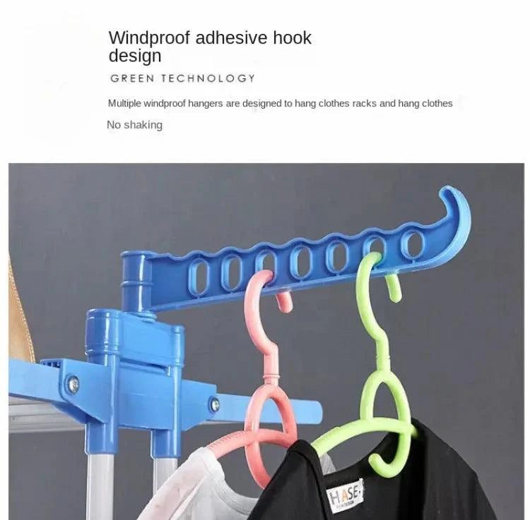 Multifunctional Portable Drying Rack and Clothes Hanger Stand